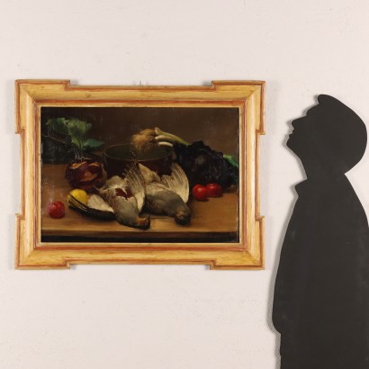 Painting by Frantisek Zikmund ,Still life with game and birds,Frantisek Zikmund,Frantisek Zikmund,Frantisek Zikmund,Painting by Frantisek Zikmund ,Frantisek Zikmund