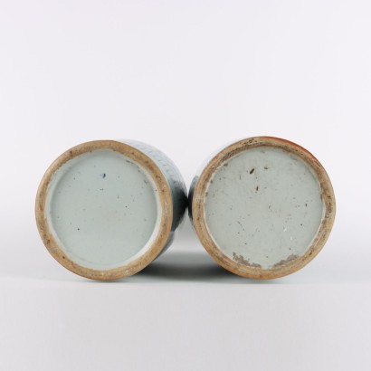 Pareja de Jarrones de Porcelana