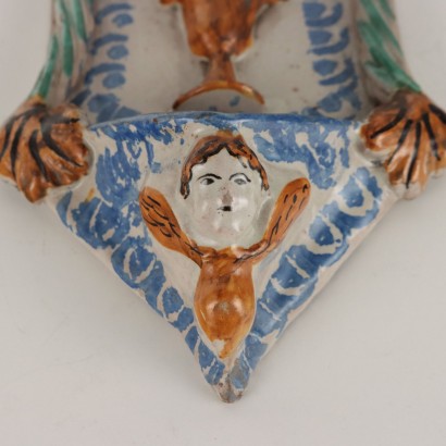 Acquasantiera in Ceramica Maiolicata Manif