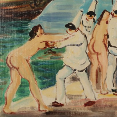 Peinture de Mario Cortiello ,Le débarquement des sirènes,Mario Cortiello,Mario Cortiello,Mario Cortiello,Mario Cortiello,Mario Cortiello,Mario Cortiello
