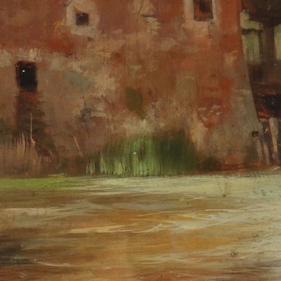 Peinture de Stefano Bersani, Aperçu avec moulin, Stefano Bersani, Stefano Bersani, Stefano Bersani, Stefano Bersani, Stefano Bersani
