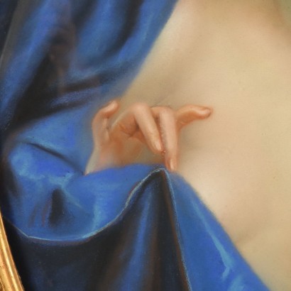 Dipinto con Figura di Giovane Donna ,Figura di giovane dona