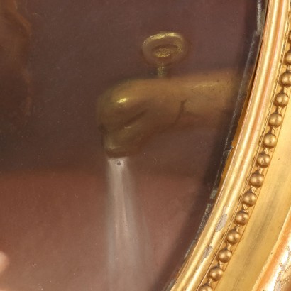 Dipinto con Figura di Giovane Donna ,Figura di giovane dona