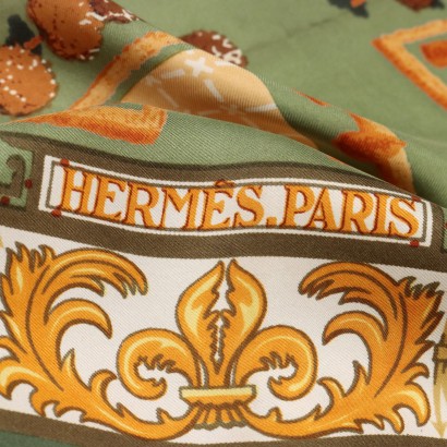 Hermes Foulard Vintage Versailles Verde