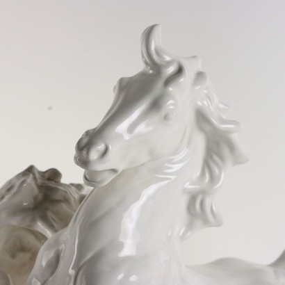 Horses in the Wild State Sculpture in P