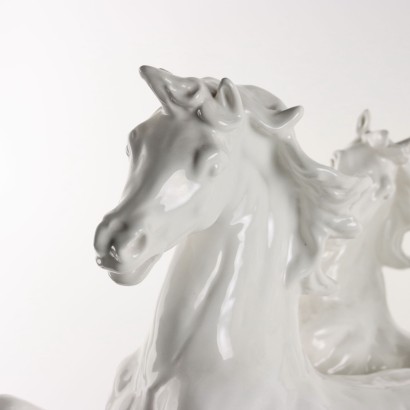 Horses in the Wild State Sculpture in P