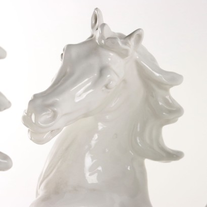 Horses in the Wild State Sculpture in P