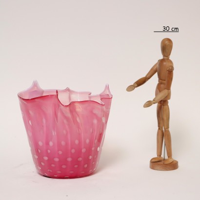 Vaso a Fazzoletto in Vetro di Murano