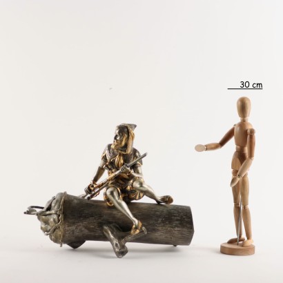 Porta Documenti in Bronzo con Soldato