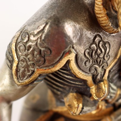 Porta Documenti in Bronzo con Soldato