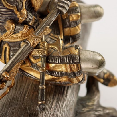 Porta Documenti in Bronzo con Soldato
