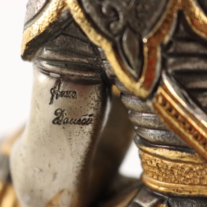 Porta Documenti in Bronzo con Soldato