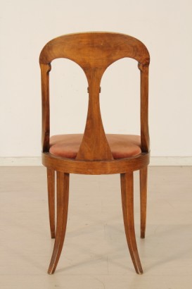 Bottega del 900, Stilmöbel, Gruppe sechs Stühle, sechs Stühle, 20. Jahrhundert, 20. Jahrhundert Stühle, 900, 900 Stühle, Stühle, Stühle Nussbaum Italien