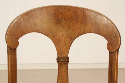 Bottega del 900, Stilmöbel, Gruppe sechs Stühle, sechs Stühle, 20. Jahrhundert, 20. Jahrhundert Stühle, 900, 900 Stühle, Stühle, Stühle Nussbaum Italien