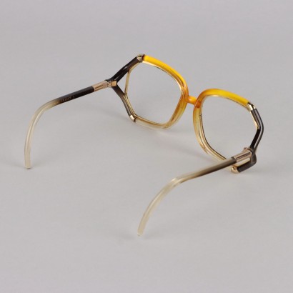 Ted Lapidus Gelbe und graue Brille