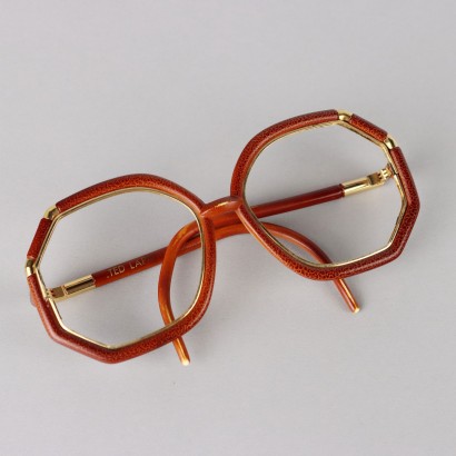 Lunettes Ted Lapidus marron et dorées