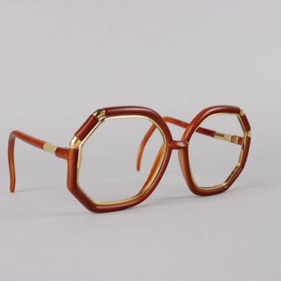 Lunettes Ted Lapidus marron et dorées