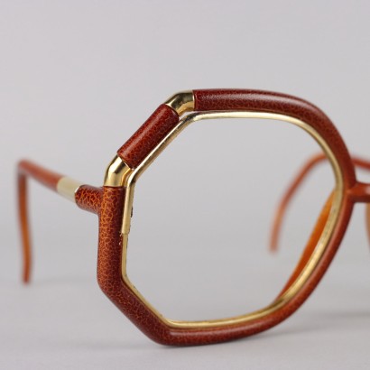 Lunettes Ted Lapidus marron et dorées