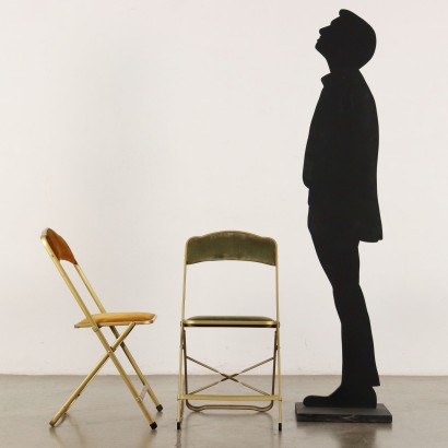 Ensemble de chaises pliantes années 60