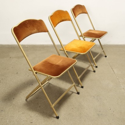 Ensemble de chaises pliantes années 60