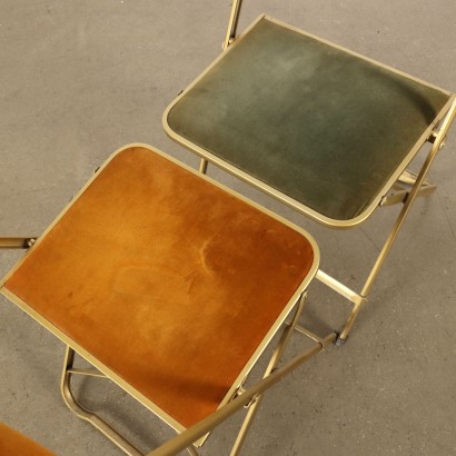 Ensemble de chaises pliantes années 60