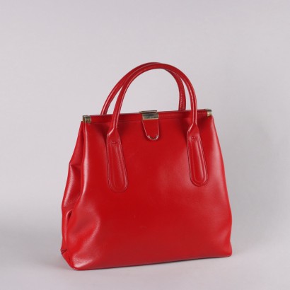 Borsa Vintage in Pelle Rossa