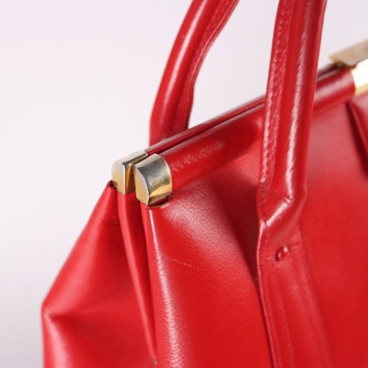 Borsa Vintage in Pelle Rossa