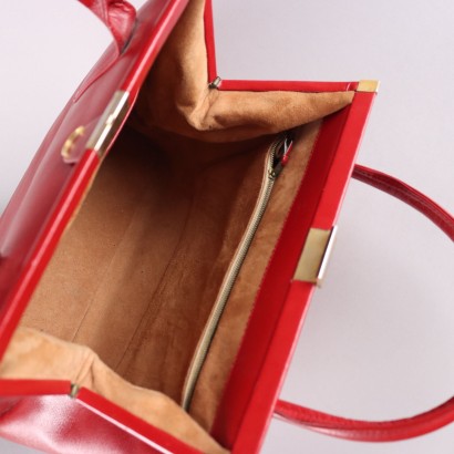 Borsa Vintage in Pelle Rossa