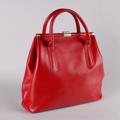 Borsa Vintage in Pelle Rossa