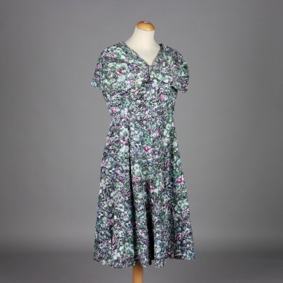 Vestido Floral Vintage Años 50