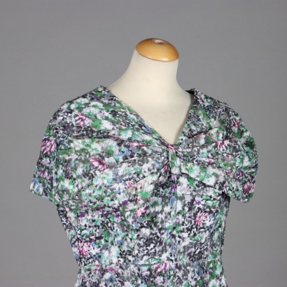 Vestido Floral Vintage Años 50