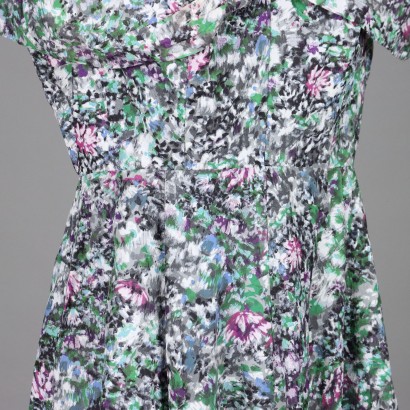 Vestido Floral Vintage Años 50