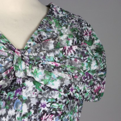 Vestido Floral Vintage Años 50