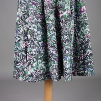 Vestido Floral Vintage Años 50