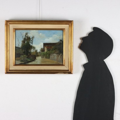 Pintura de Filippo Palizzi, Paisaje con arroyo, Filippo Palizzi, Filippo Palizzi, Filippo Palizzi, Filippo Palizzi