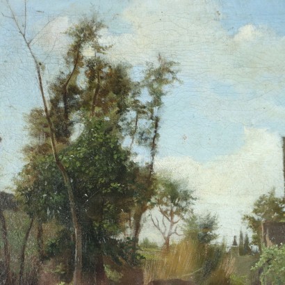 Pintura de Filippo Palizzi, Paisaje con arroyo, Filippo Palizzi, Filippo Palizzi, Filippo Palizzi, Filippo Palizzi