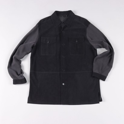 Camisa Moreschi de piel perforada para hombre