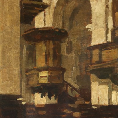 Peinture d'Achille Cattaneo ,Intérieur de l'église de San Marco in ,Achille Cattaneo,Achille Cattaneo,Achille Cattaneo,Achille Cattaneo,Achille Cattaneo