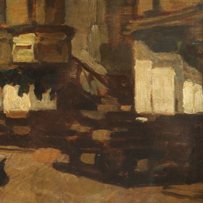 Peinture d'Achille Cattaneo ,Intérieur de l'église de San Marco in ,Achille Cattaneo,Achille Cattaneo,Achille Cattaneo,Achille Cattaneo,Achille Cattaneo
