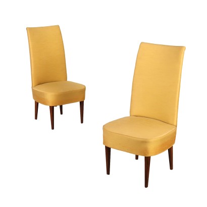 Fauteuils Vintage des Années 50-60 Bois Teinté Modernisme