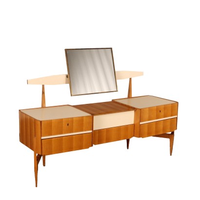 Commode des Années 60 Laminé Acajou Modernisme Italie Mobilier