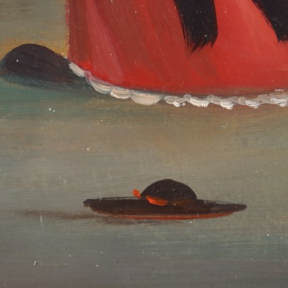 Peinture de Pietro Ardito, Clercs avec poisson, Pietro Ardito, Pietro Ardito, Pietro Ardito