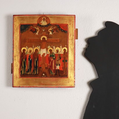 Icona con la Trinità e Santi,La trinità con Santi,Icona con Trinità e Santi,Icona con Trinità e Santi
