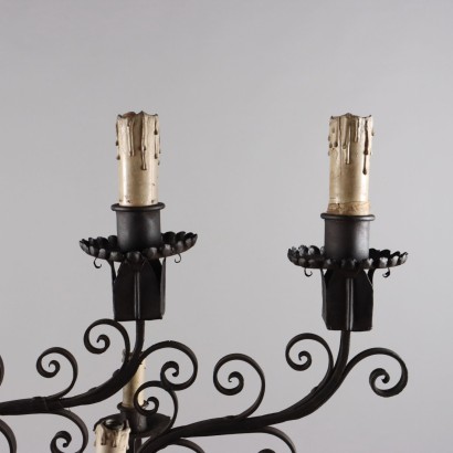 Candelabro de hierro forjado
