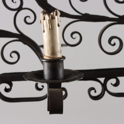 Candelabro de hierro forjado