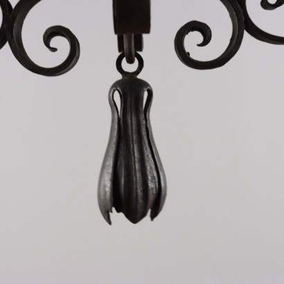 Candelabro de hierro forjado