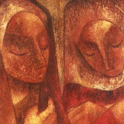 Peinture de Francisco Bajen, Les femmes pieuses, Francisco Bajen, Francisco Bajen, Francisco Bajen, Francisco Bajen