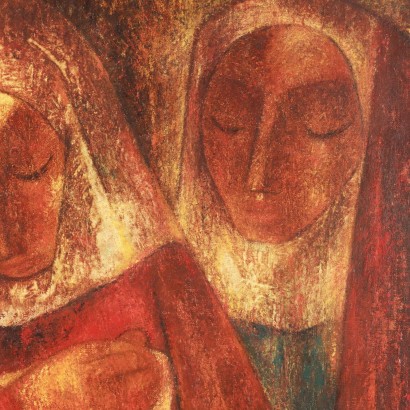Peinture de Francisco Bajen, Les femmes pieuses, Francisco Bajen, Francisco Bajen, Francisco Bajen, Francisco Bajen