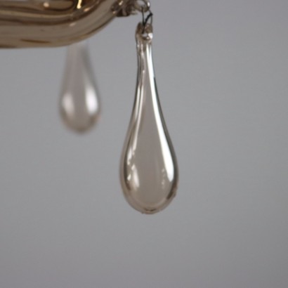 Burnished Murano glass chandelier