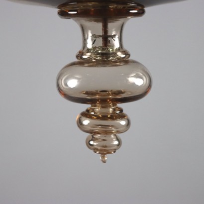 Burnished Murano glass chandelier